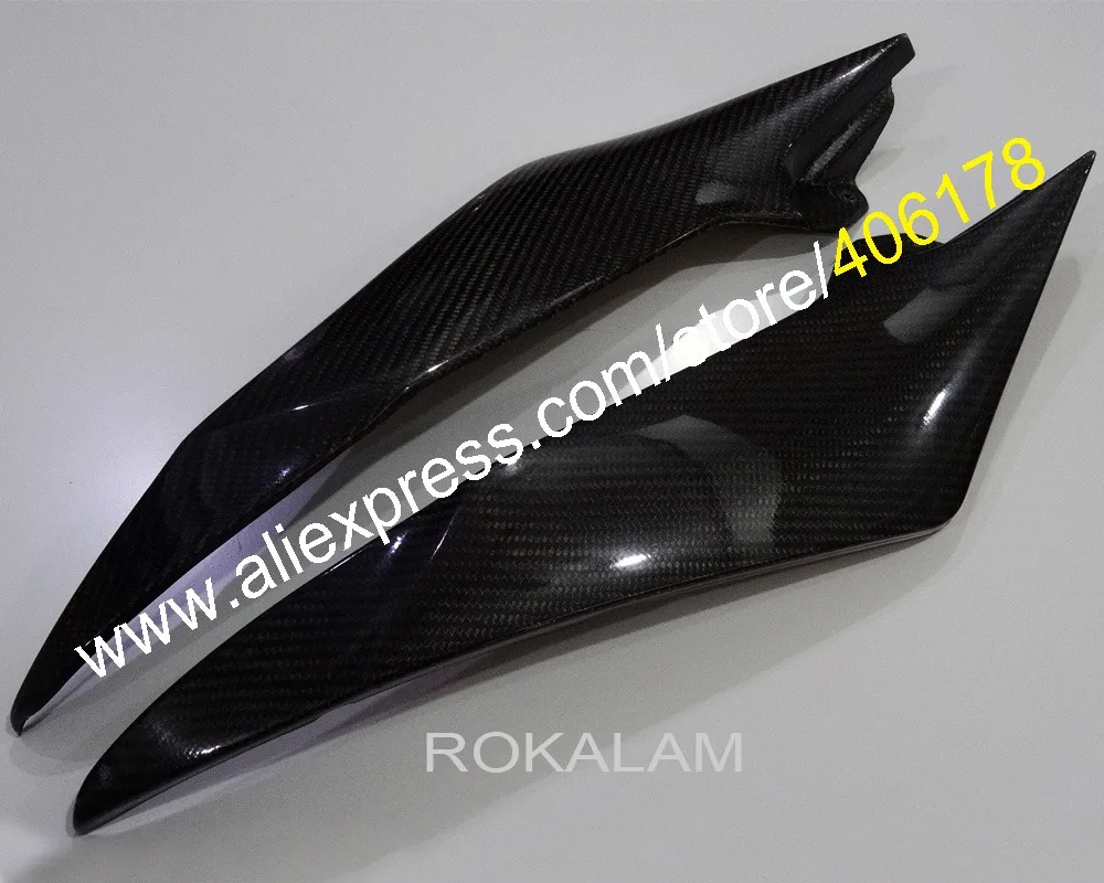 Горячая Распродажа 2 боковые крышки бака из углеродного волокна Обтекатели