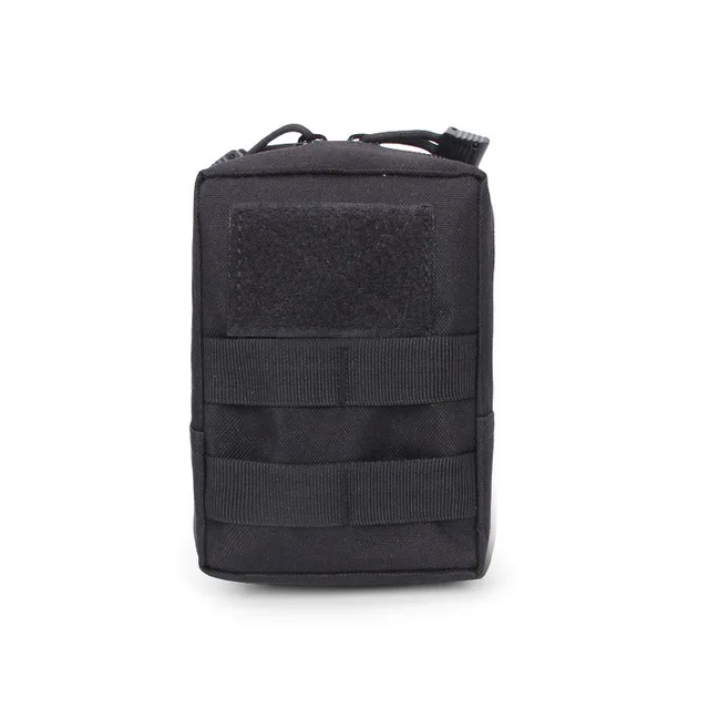 black Защитная нейлоновая тактическая Сумка Molle для улицы, маленькая Военная поясная сумка, армейская Сумка EDC Molle, сумка для инструментов 4,7 дюймов, 4 цвета - Цвет: black