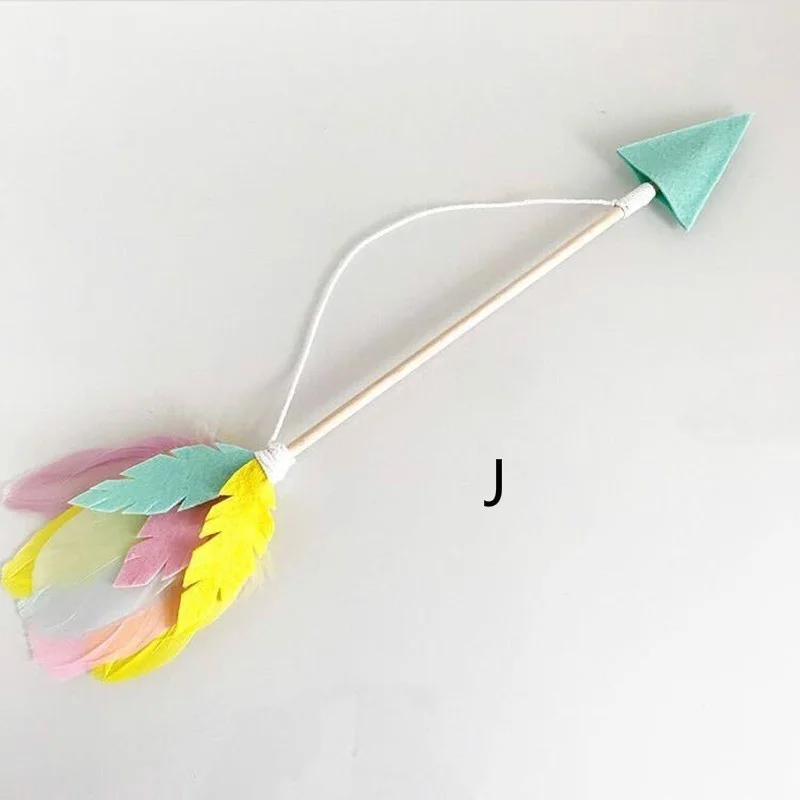 1 шт деревянной стене висит украшение с изображениями перьев и стрел детская