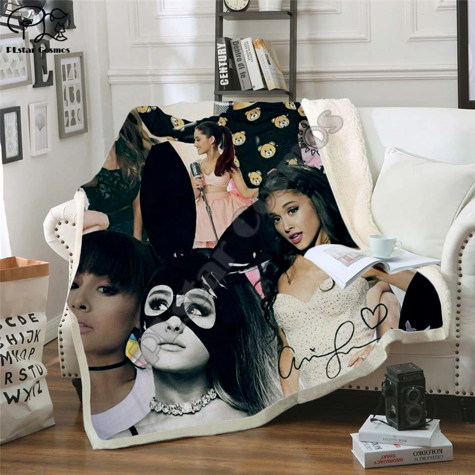 Роскошное Флисовое одеяло Ariana плюшевое 3d с принтом для взрослых дивана шерпа
