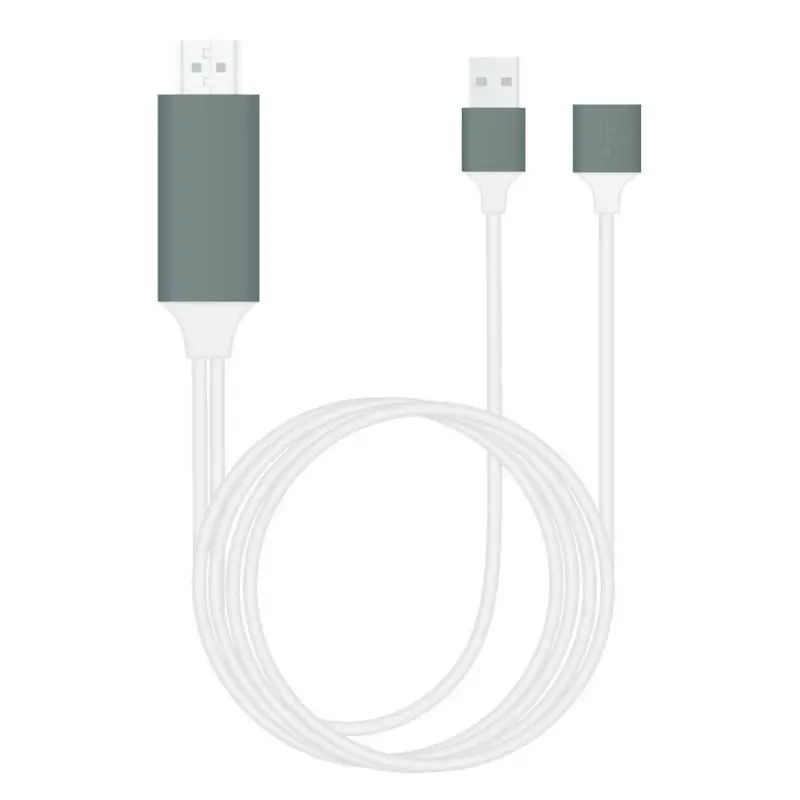 Универсальный USB Женский к hdmi-кабель, адаптер конвертер HDTV видео кабель для samsung iPhone Xiaomi HuaWei1080P