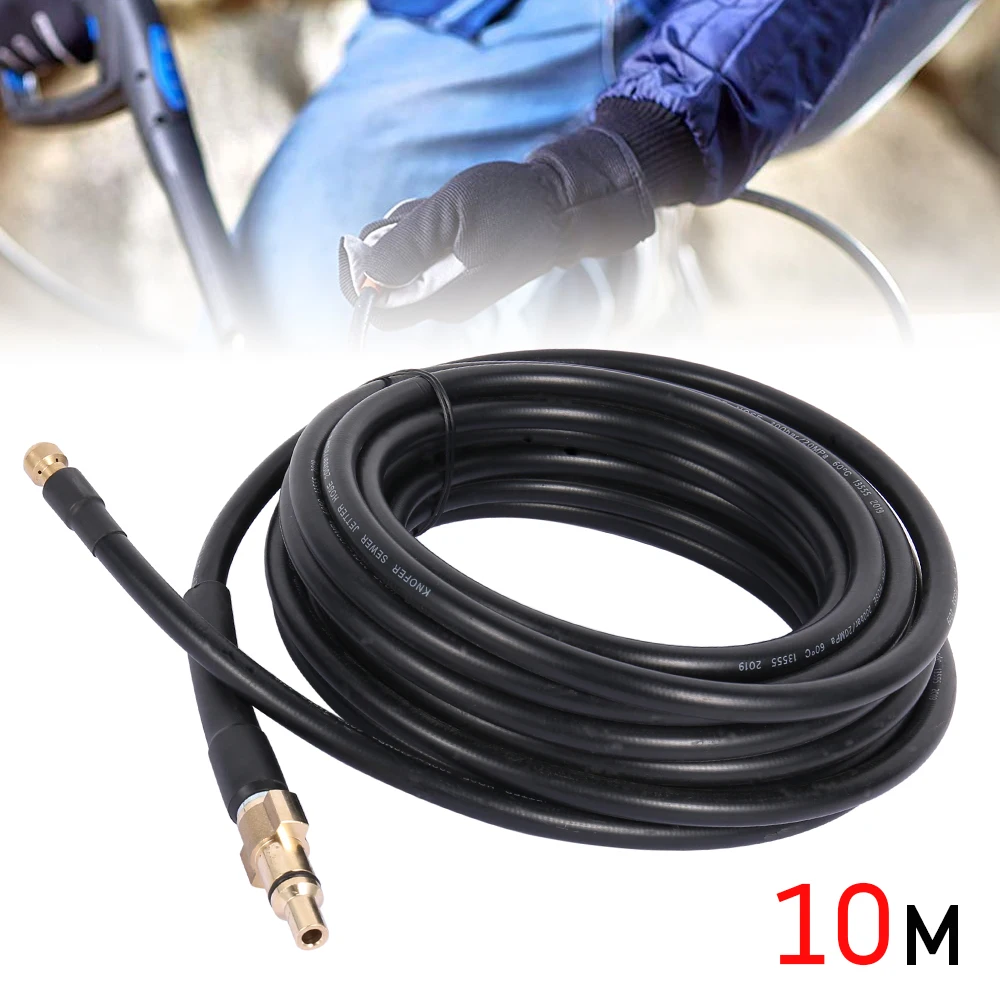 

10m High Pressure Washer Hose Car Wash Water Cleaning Hose Extension Hose Cord Pipe for Bort Huter Kohler Daewoo Sterwin