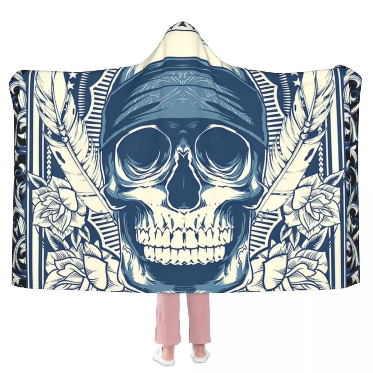 

Rock Star Since Hooded Blanket 3D full print Wearable Blanket Adults Kids style