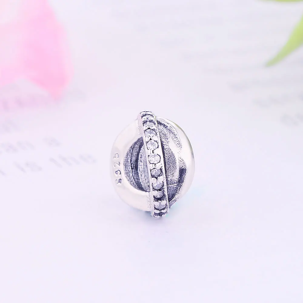 2021 Fit Original Pandora Charms Bracelet Galaxy Spacer Beads With Clear CZ 925 Sterling Silver Charm Jewelry Making Wholesale | Украшения