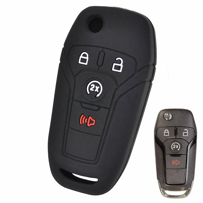 Силиконовый чехол для ключа Ford F 150 Fiesta Ranger Fusion Mondeo Mustang S Max Explorer Edge пульта