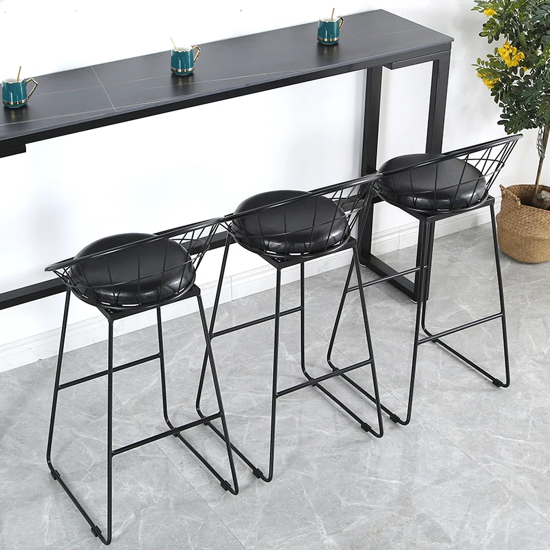 Барный стул из кованого железа высокие стулья промышленные домашние барные