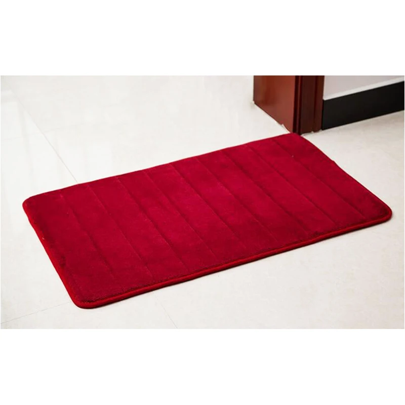 40x60 см домашние коралловые флисовые коврики для ванной моющийся коврик из пены с