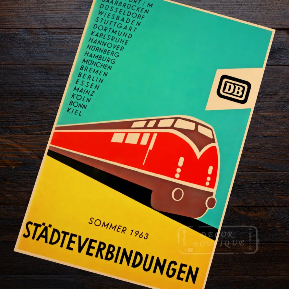 Летняя походная немецкая дорожная реклама для путешествий с красивым интерьером