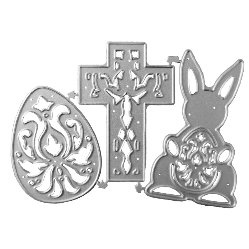 

Кролик пасхальные яйца крест металлический Трафаретный вырубной штамп Трафаретный Скрапбукинг Сделай Сам штамп для альбомов Бумага карты ...