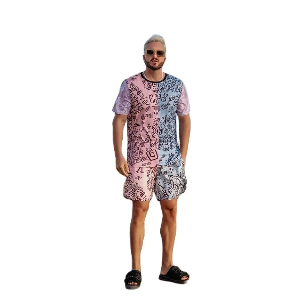 

Suit Suit Men's Short-Sleeved T-Shirt Summer Trend 2021 New Loose Trend Clothes Handsome Summer Dress Hip Hop Street Clothing