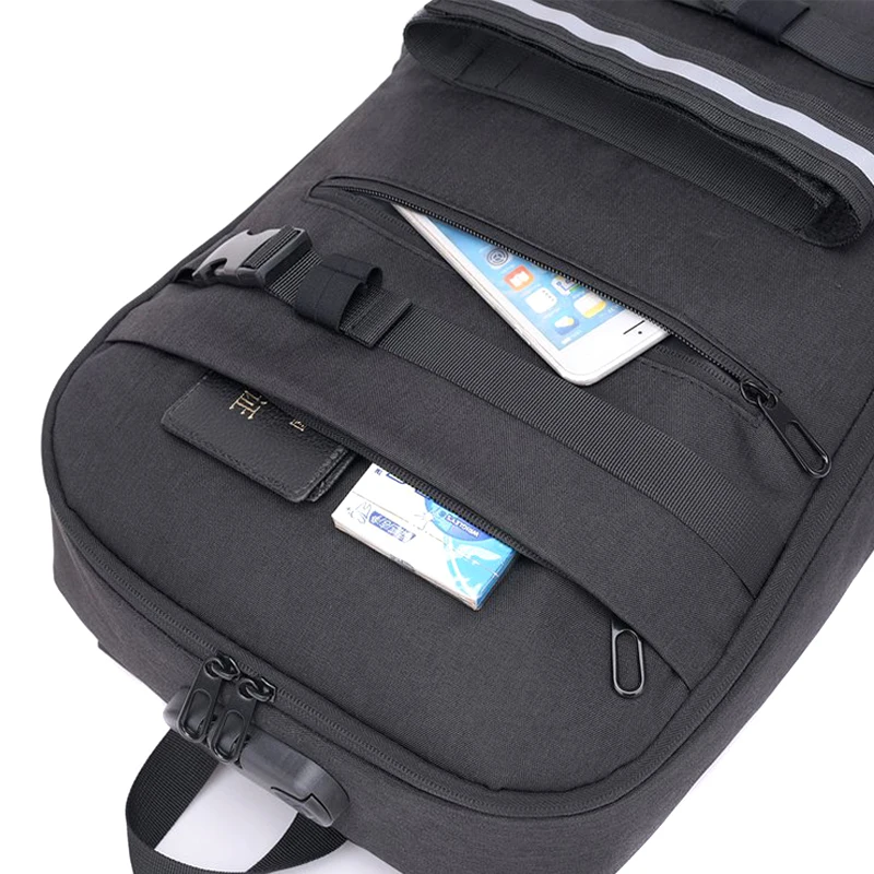 Women Men Backpack Bag USB Port Password Anti-theft Large Capacity for Laptop Travel HB88 | Outdoor Bags