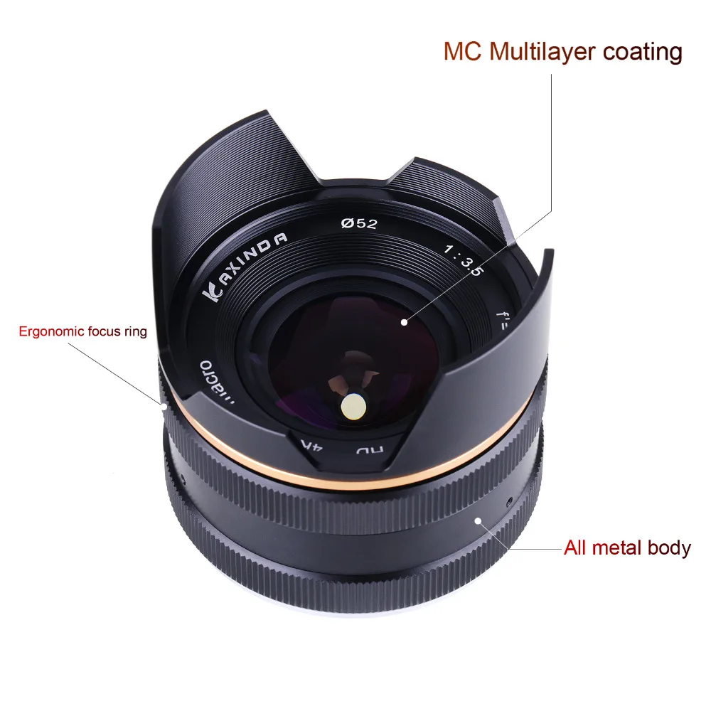 Камера KAXINDA Lens14mm f/3 5 широкоугольный ручной основной объектив для Nikon V1 V2 V3 J1 J2 J3 J4 J5