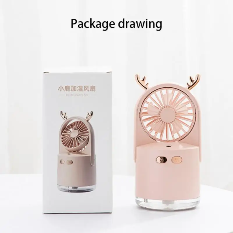 

Multi-purpose Portable Desktop Spray Fan USB Charging Small Air Conditioner Fan Portable Water-cooling Hydrating Electric Fan