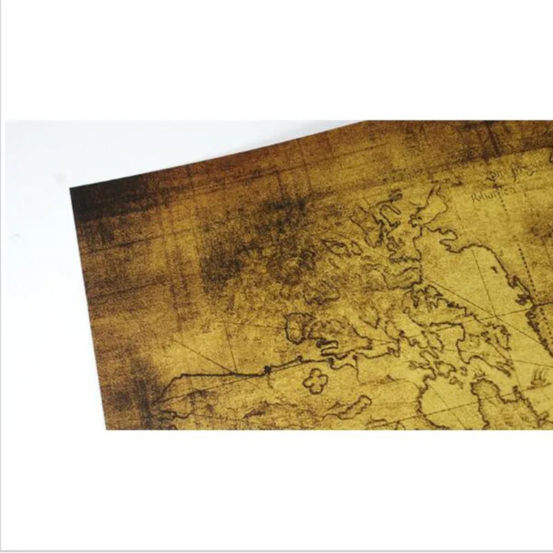 72*47 см старинная карта мира Постер подарки домашний декор ретро крафт-бумага