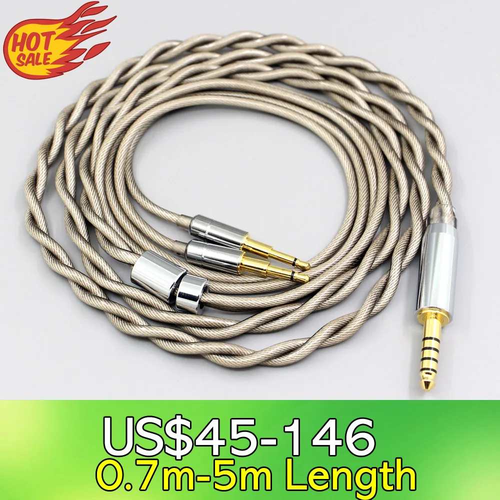 LN07853 Type6 756 core 7n Litz OCC Silver Plated Earphone Cable For Sennheiser HD477 HD497 HD212 PRO EH250 EH350 Headphone 2.5mm