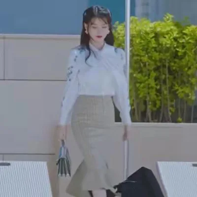 Футболка с узлом бабочки+ юбка для женщин DEL LUNA отель же IU Lee Ji Eun летнее платье для кормящих грудью Топ беременность пальто для беременных