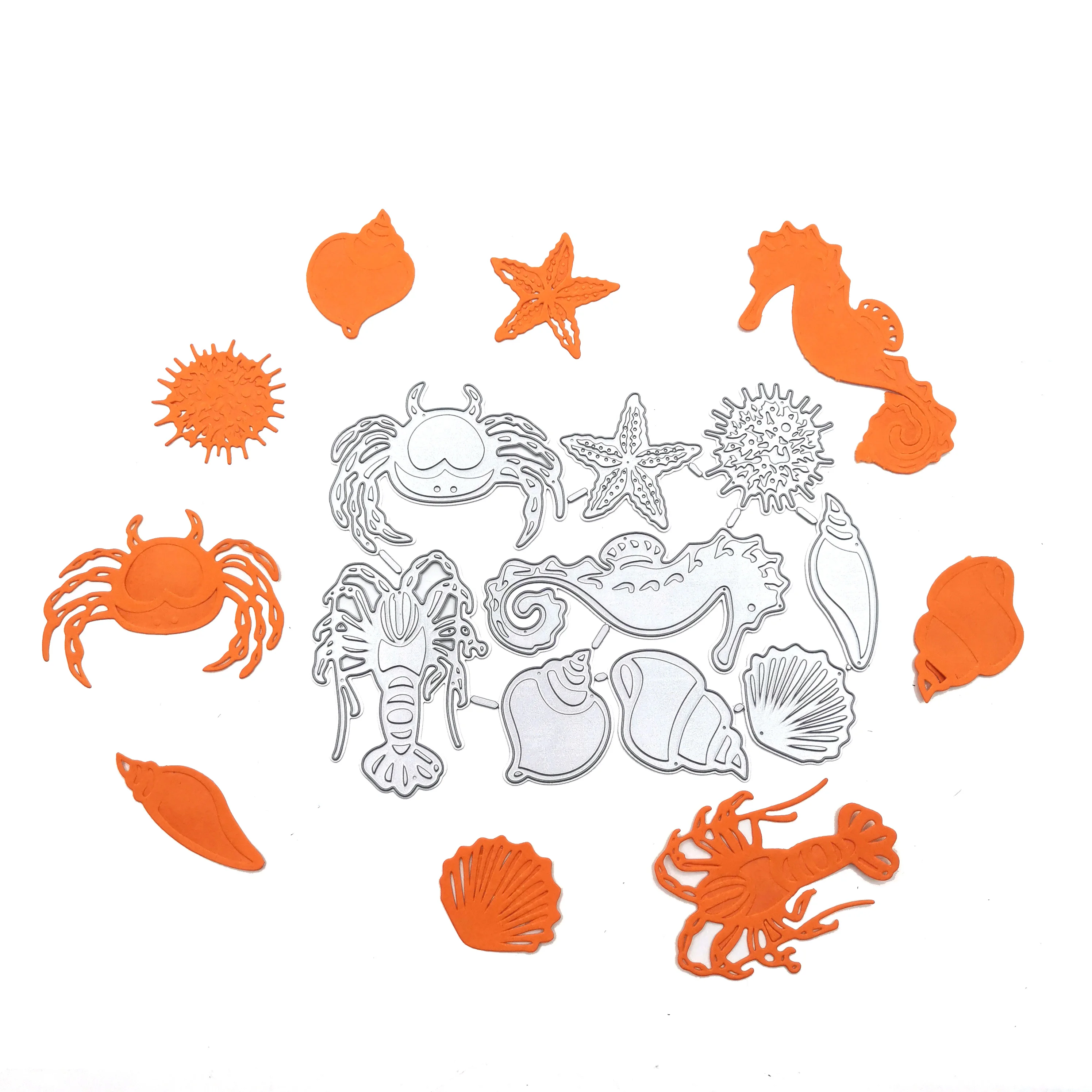 

Julyarts Seafood Dies Scrapbooking Soldes Metal Cutting Dies Scrapbook Paper Craft Knife Mould Blade Punch Stencils Dies