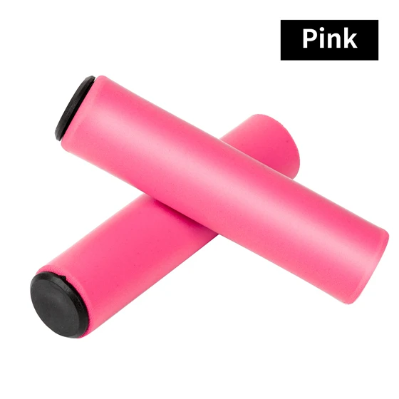 Pink WEST BIKING силиконовый Противоскользящий чехол на руль велосипеда с амортизацией для горной дороги, горного велосипеда - Цвет: Pink