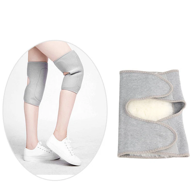 Зимний шерстяной наколенник для мужчин и женщин сохраняющий тепло флисовый