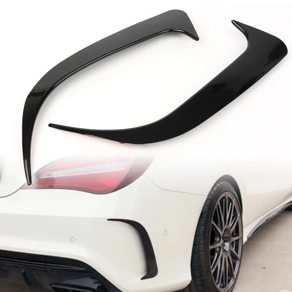 

1Paire Glossy Black Car Rear Canard Air Vent Cover Trim for Mercedes Benz CLA200 CLA220 CLA250