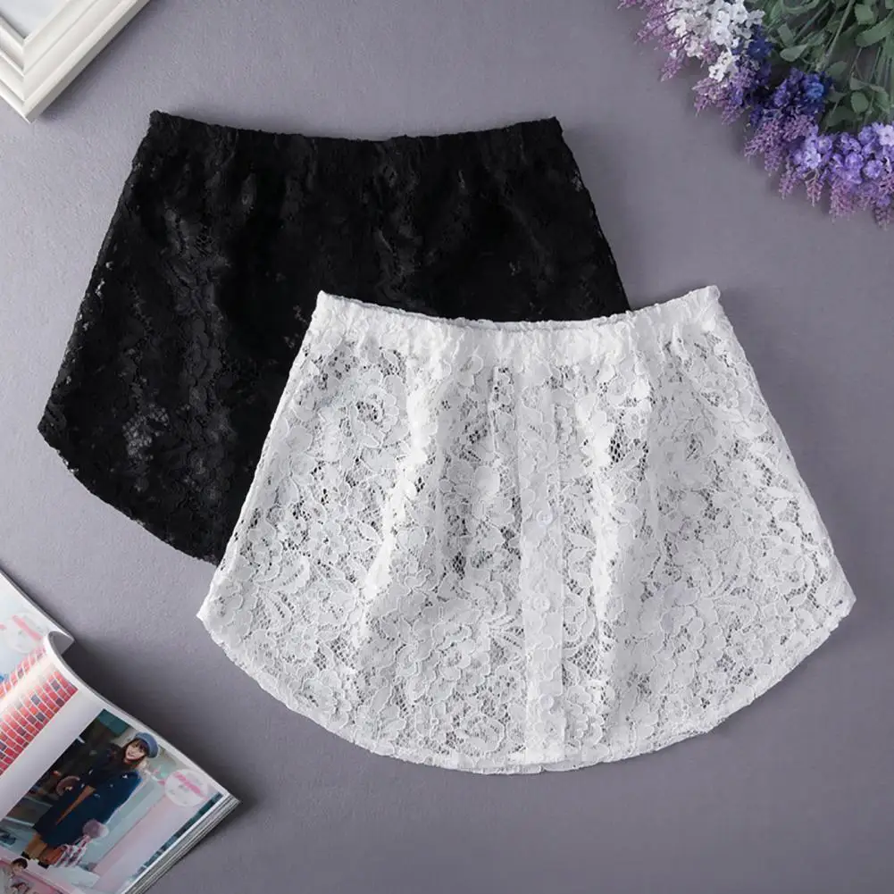 

New Fashion Women Fake Shirt Tail Blouse Hem Skirt Removable Underskirt Sweater Extender Irregular Skirt Detachable Underskirt