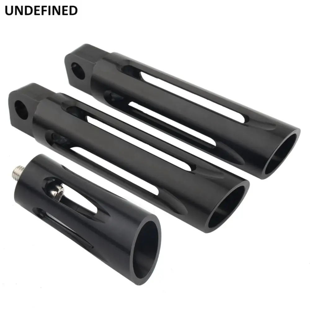 

Black Shollow Foot Pegs Rest+Shifter Pegs Nail CNC For Harley Sportster 883 1200 Touring Road King Dyna Breakout Softail Custom