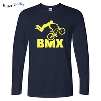 autumn new cool design bmx bmxfreestyle bicycle motocross t shirt male arrival fashionable long sleeve 100 cotton t shirt