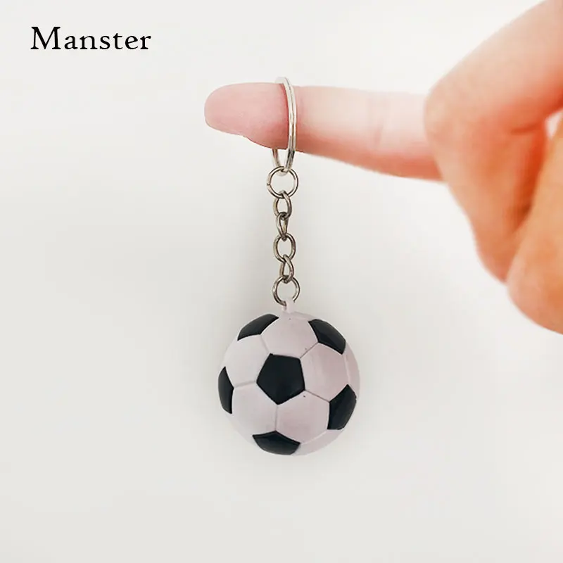 football Новинка, модный спортивный брелок, автомобильный брелок, брелок для ключей, футбольный баскетбольный мяч, подвеска, брелок для любимого спортсмена, подарок - Цвет: football