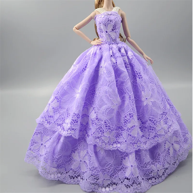 

Handmade Long Dinning Dress Outfit Set Clothes for Barbie 1/6 BJD Doll Accessories Play House Dressing Up Costume Girl Toys