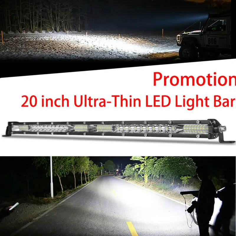 

Car LED Light Bar Auto Ultra-Thin Beam Lamp Waterproof Parts 6000K 156W