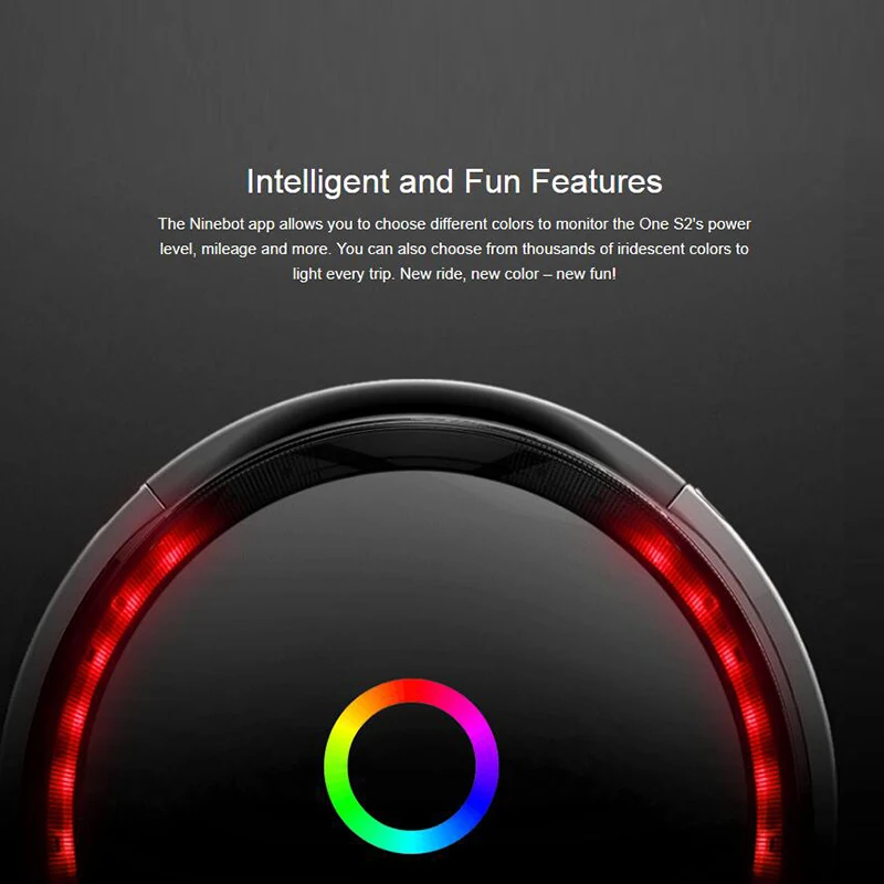 Оригинальный самобалансирующийся скутер Ninebot One S2 Одноколесный умный