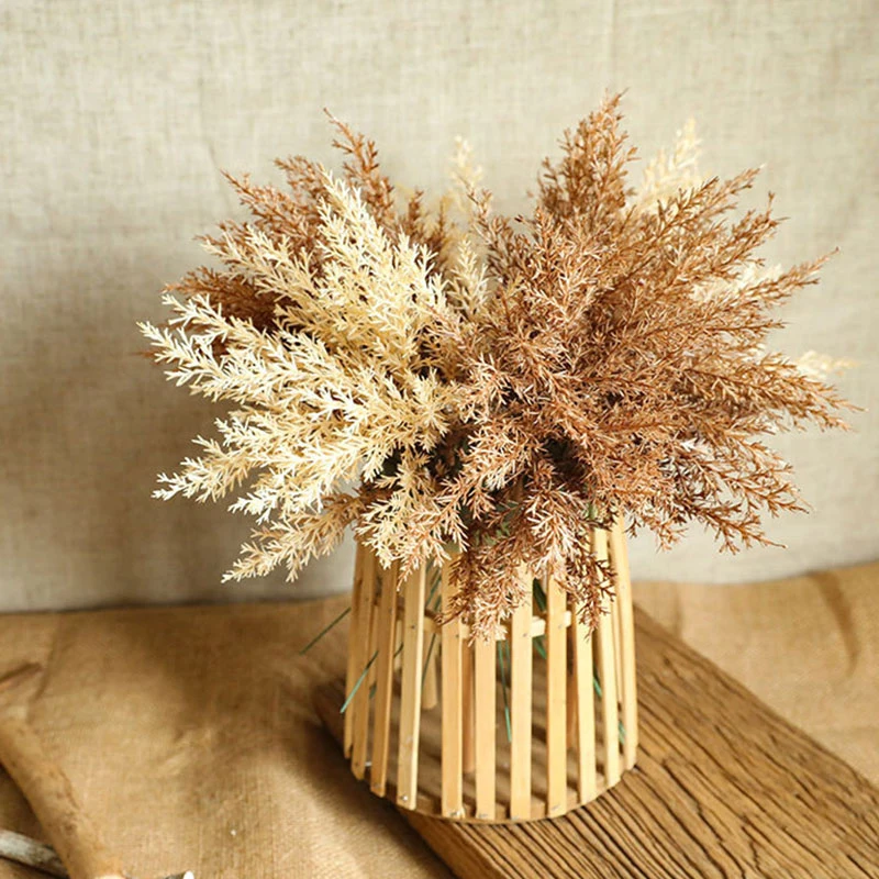 

High Quality Plastic Artificial Flowers Home Room Autumn Deocration Wedding Bouquet Decor Accessories Coffee Fake Flower