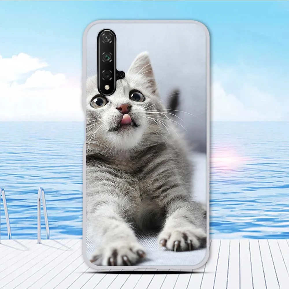 Чехол Funda 6,26 дюйма для huawei nova 5 T, силиконовый чехол для Honor 20, чехол с животным принтом, чехол для Honor 20 S, чехол для телефона, бампер
