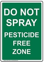 do not spray pesticide free zone sign english text green homepub home vintage garden dinning room shop vintage plaque