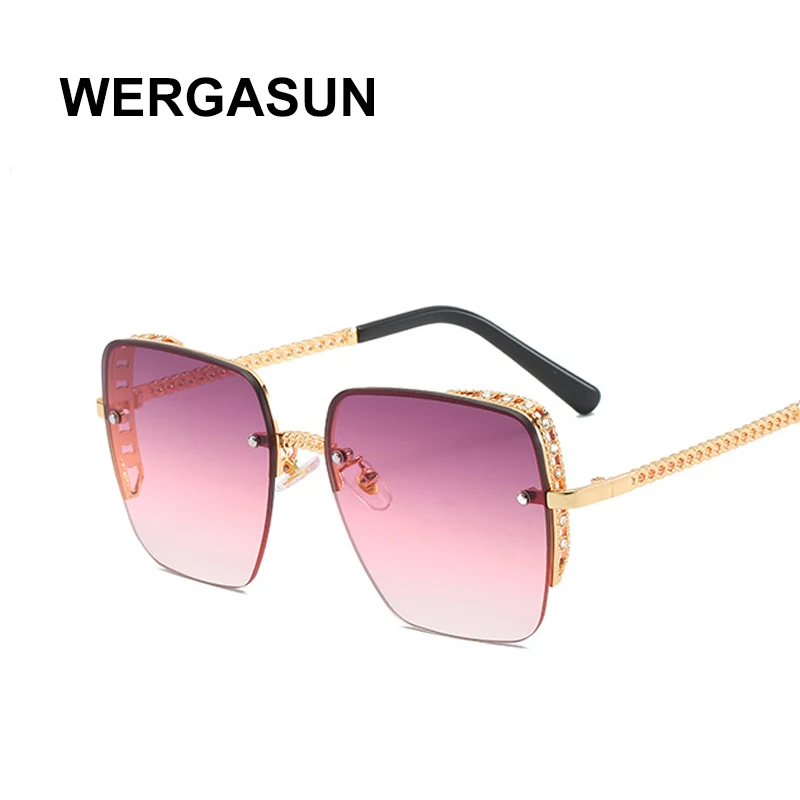 WERGASUN солнцезащитные очки с квадратными линзами Для женщин Брендовая