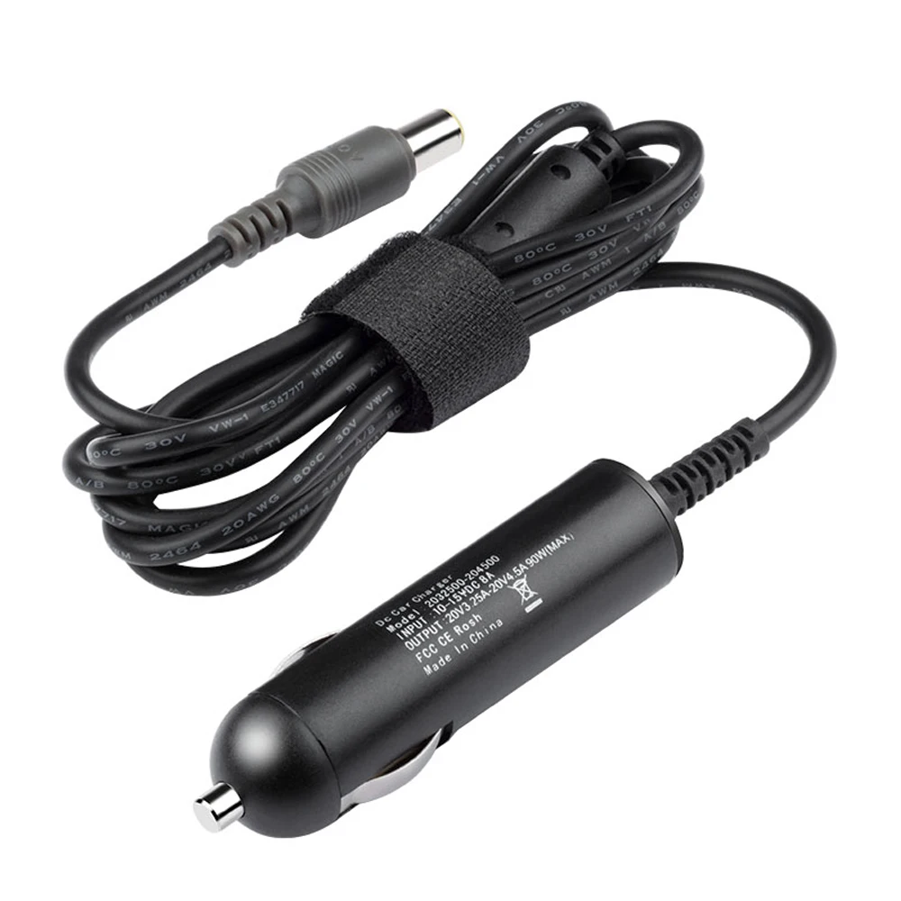 

90W 20V 3.25A 4.5A Adapter Laptop Car Charger Adapter for lenovo Thinkpad L510 L512 L520 Z61t, X131e Chromebook Power Supply