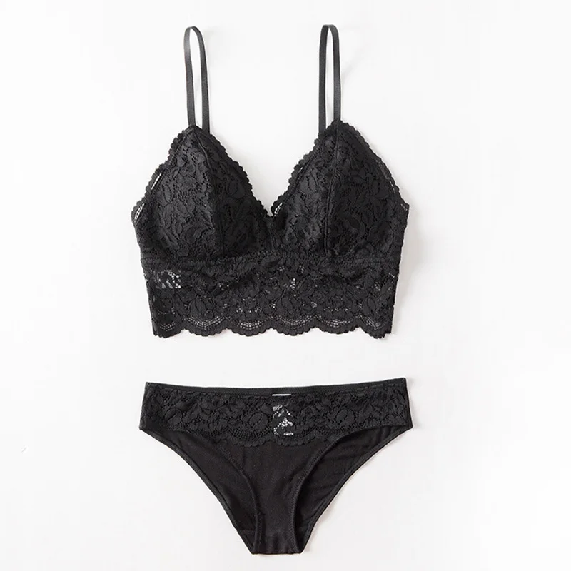 Кружевной тонкий бюстгальтер без косточек с треугольными чашками подкладка из