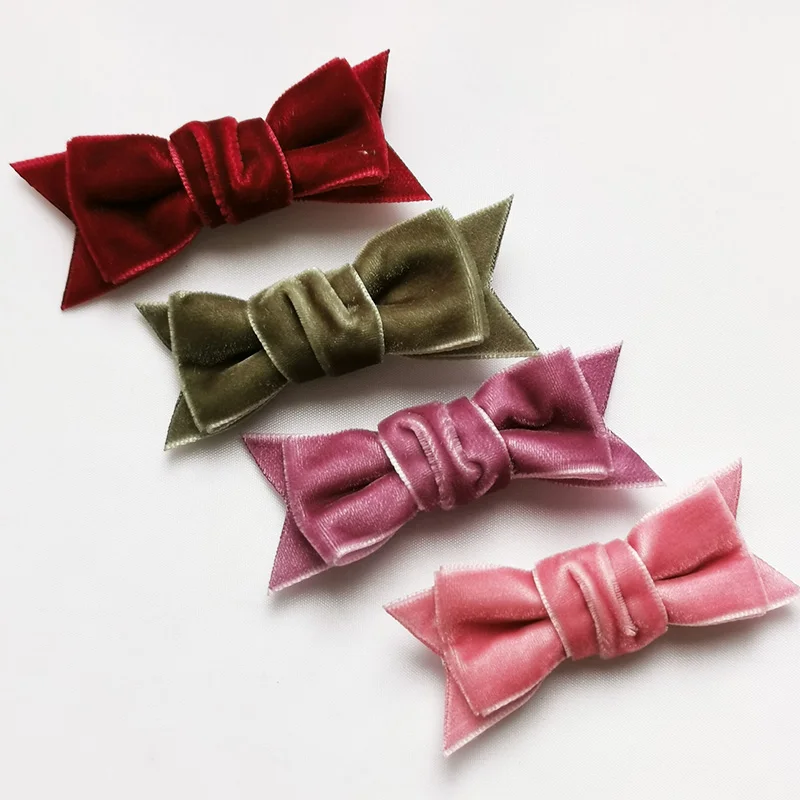 

Baby Girls Velvet Bow Hair Clip for Kids Toddlers Hair Accessories Cute Swallow Tail Hair Bows 2.5 inches