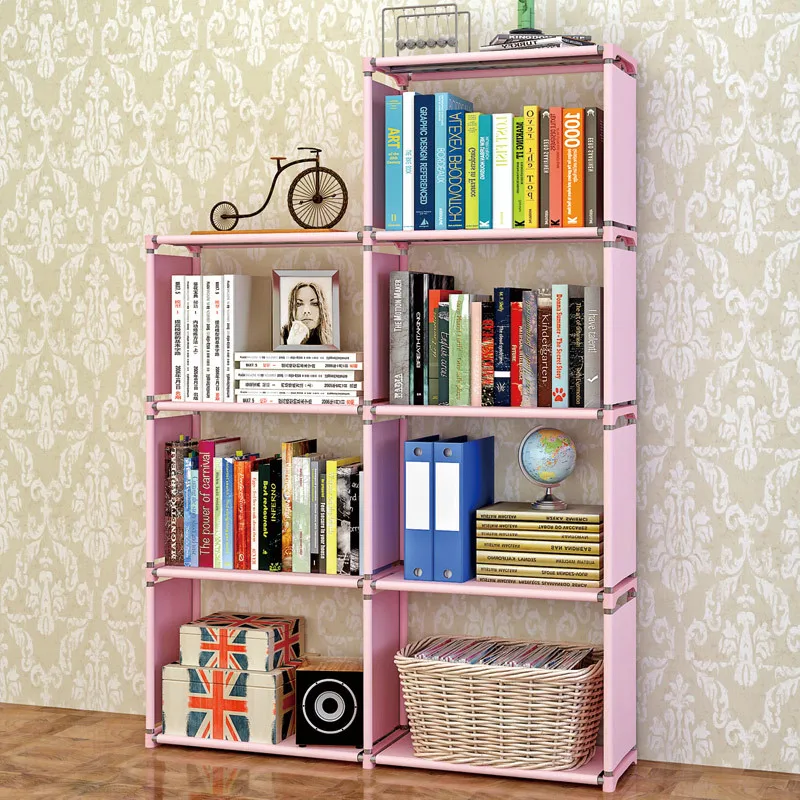 Книжная полка современный пол полки-стойка DIY многофункциональное устройство