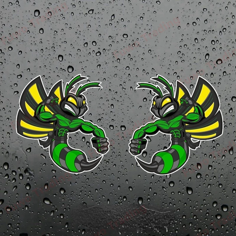 

Fuwo Trading Cool Lovely Cartoon Hornets Colored Pvc Car Sticker Bumper Window Graphic Decoration Animals Car Stickers