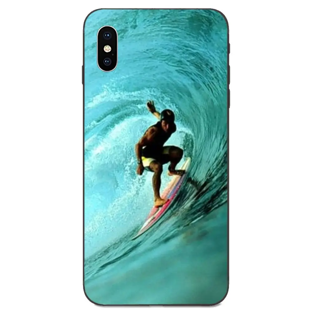 Для Apple iPhone 4 4S 5 5S SE 6 S 7 8 11 Plus X XS Max XR Pro черный ТПУ чехол для телефона спортивный