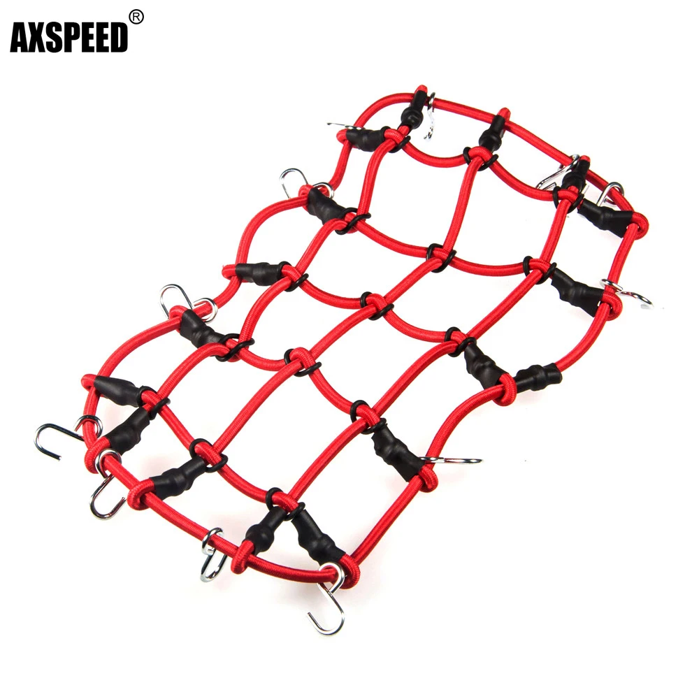 

AXSPEED эластичная багажная сетка для 1/10 осевой SCX10 90046 Traxxas TRX4 D90 Tamiya по супер скидке CC01 Радиоуправляемый автомобиль аксессуары для украшения