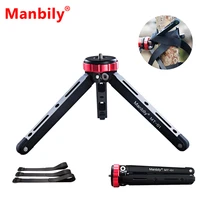 manbily tabletop tripod for dslr camera with 14 and 38 screw mount and function leg design cnc aluminum