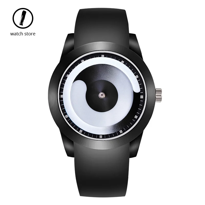 Часы кварцевые Aidis мужские с силиконовым ремешком уникальные водонепроницаемые