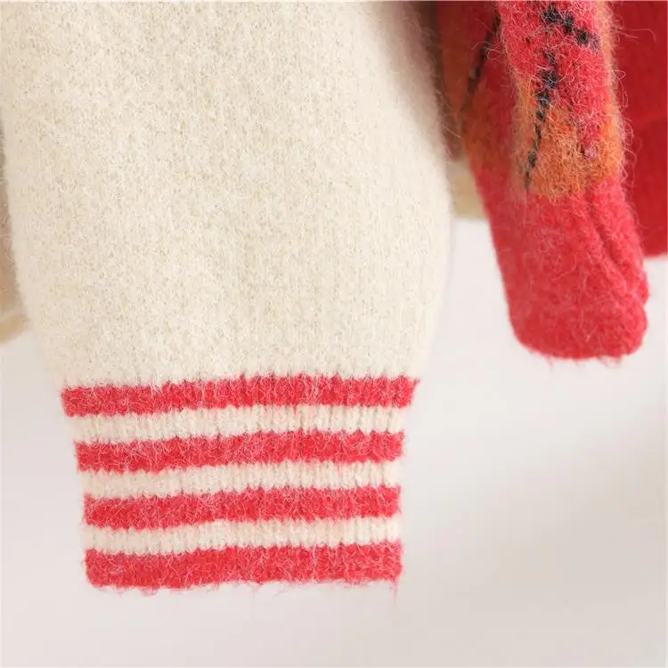 Женский трикотажный джемпер H.SA винтажный свитер с длинным рукавом и воротником