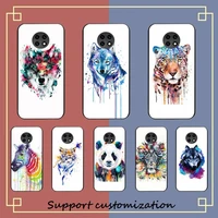 animals flowers tiger lion owl deer painting art phone case for xiaomi redmi note 8a 7 5 note 8pro 8t 9pro coque for note 6pro