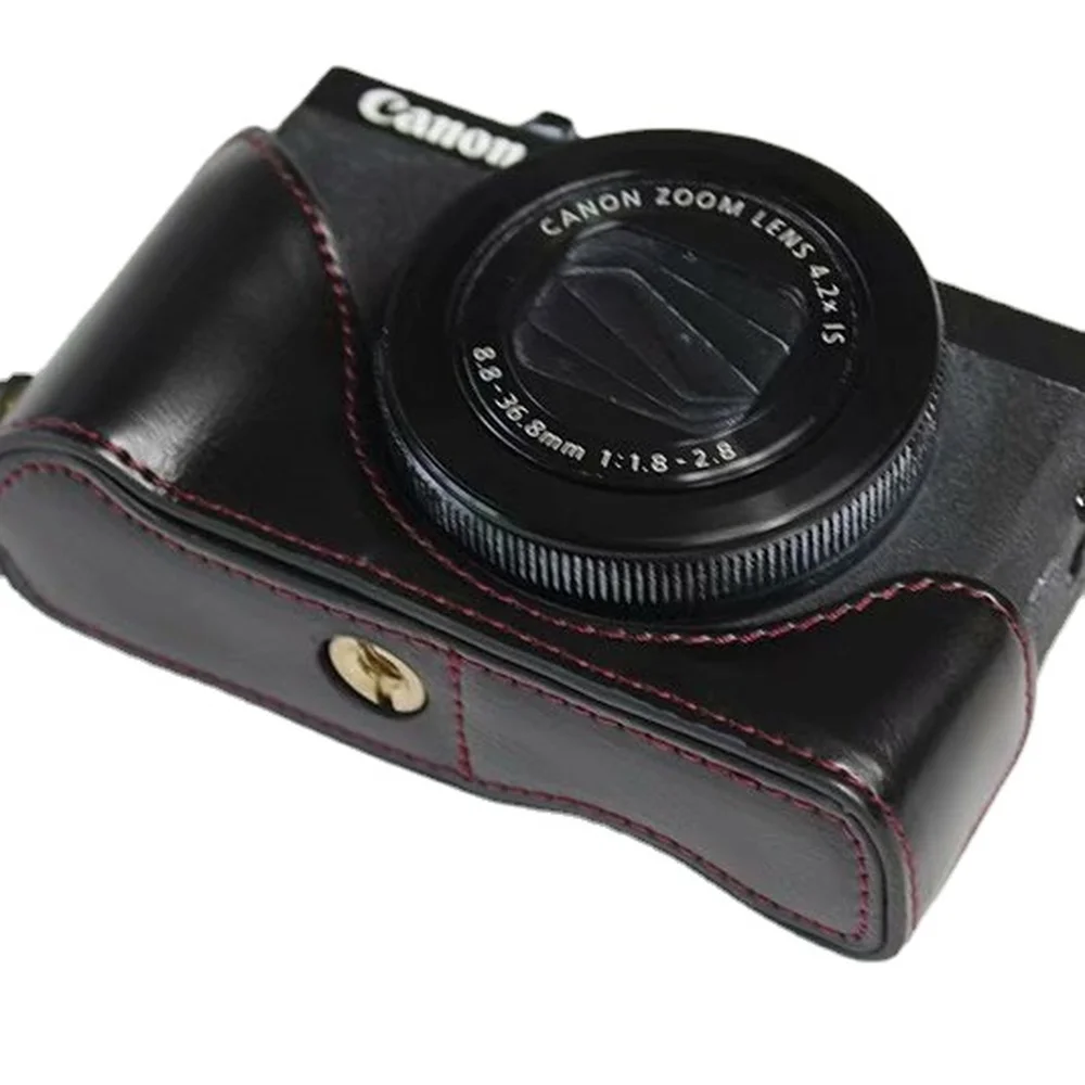 Жесткий чехол из искусственной кожи в стиле ретро для Canon Powershot G7X mark 2 G7XII G7X2 G7X3 G7XIII