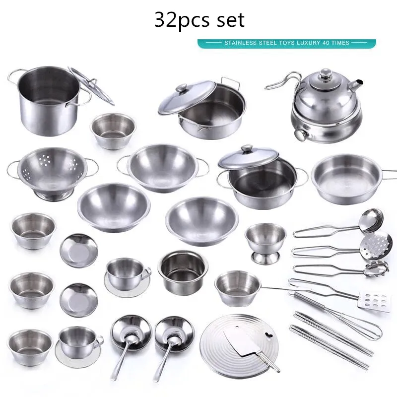40 шт. детская мини кухонная игрушка посуда кастрюля для ролевых игр игрушечная