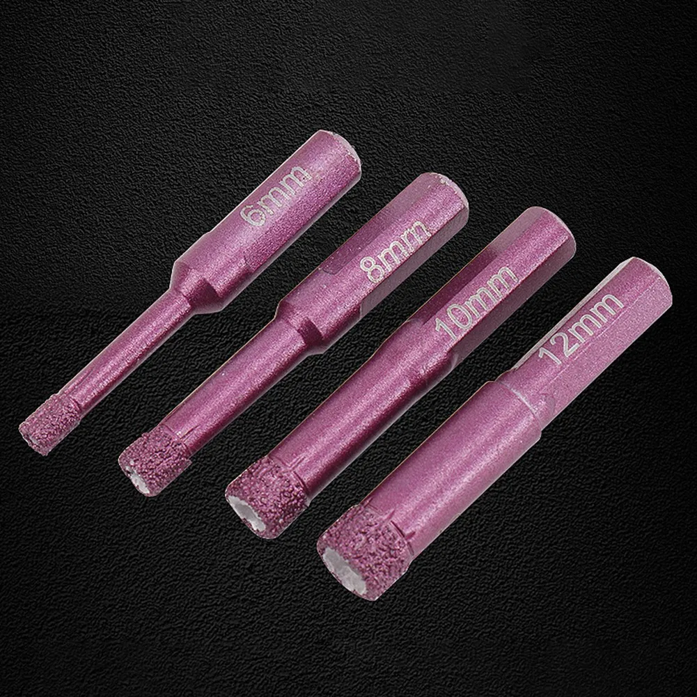 

1/4 Pcs Drill Bit 6-12MM 6/8/10/12mm Angle Grinder Diamond For Granite