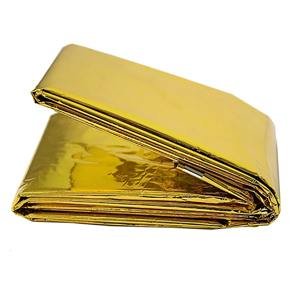 

Waterproof First Aid Emergency Thermal Keep Warm Outdoor Survival Foil Blanket fOR OUTDOOR HOME CAMPING HIKING FISHING HUNTING